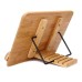 HEPORS Adjustable Wooden Book Holder for Reading, Cooking, and Display – Ergonomic Design with Foldable Stand